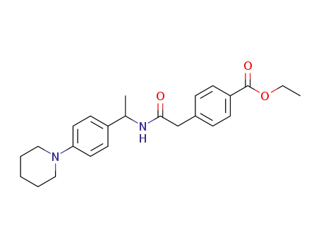 ethyl 4-<2-<<1-<4-(1-piperidinyl)phenyl>ethyl>amino>-2-oxoethyl>-benzoate