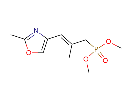 Molecular Structure of 207303-07-9 (Phosphonic acid, [(2E)-2-methyl-3-(2-methyl-4-oxazolyl)-2-propenyl]-,
dimethyl ester)