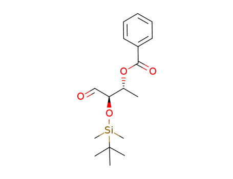 Molecular Structure of 198955-26-9 ((2R,3R)-3-benzoyloxy-2-(1,1-dimethylethyl)dimethylsiloxy-butanal)