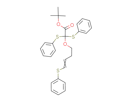 Bis-phenylsulfanyl-((E)-4-phenylsulfanyl-but-3-enyloxy)-acetic acid tert-butyl ester