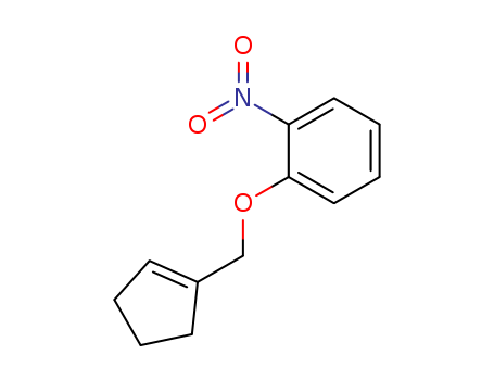 Molecular Structure of 107616-22-8 (Benzene, 1-(1-cyclopenten-1-ylmethoxy)-2-nitro-)