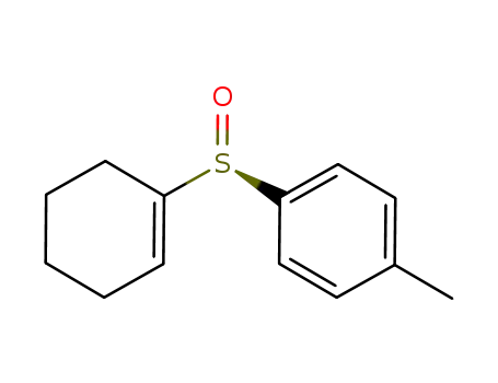 Molecular Structure of 93062-20-5 (Benzene, 1-(1-cyclohexen-1-ylsulfinyl)-4-methyl-, (R)-)