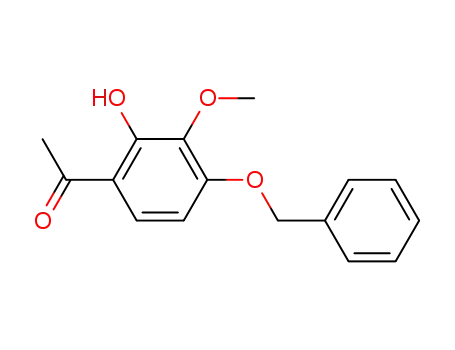 Molecular Structure of 52249-85-1 (1-[4-(BENZYLOXY)-2-HYDROXY-3-METHOXYPHENYL]ETHAN-1-ONE)