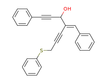 1-Phenyl-4-[1-phenyl-meth-(E)-ylidene]-7-phenylsulfanyl-hepta-1,5-diyn-3-ol