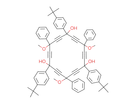 1,7,13-Tris-(4-tert-butyl-phenyl)-4,10,16-trimethoxy-4,10,16-triphenyl-cyclooctadeca-2,5,8,11,14,17-hexayne-1,7,13-triol