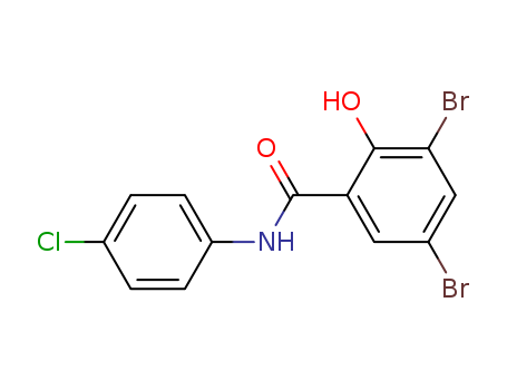 Benzamide, 3,5-dibromo-N-(4-chlorophenyl)-2-hydroxy-