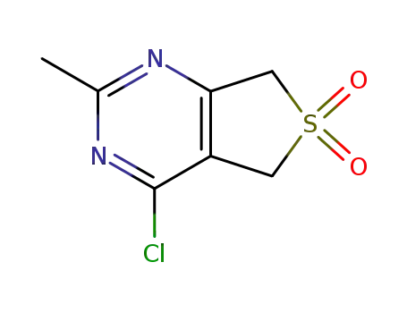 Thieno[3,4-d]pyrimidine, 4-chloro-5,7-dihydro-2-methyl-, 6,6-dioxide