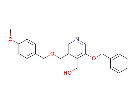 Molecular Structure of 252987-07-8 ((3-(benzyloxy)-5-{[(4-methoxybenzyl)oxy]methyl}-4-pyridinyl)methanol)