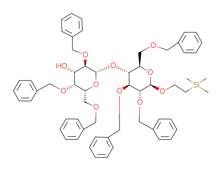 2-(trimethylsilyl)ethyl (2,4,6-tri-O-benzyl-β-D-galactopyranosyl)-(1->4)-2,3,6-tri-O-benzyl-β-D-galactopyranoside