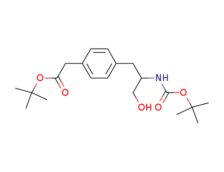 [4-(2-tert-Butoxycarbonylamino-3-hydroxy-propyl)-phenyl]-acetic acid tert-butyl ester