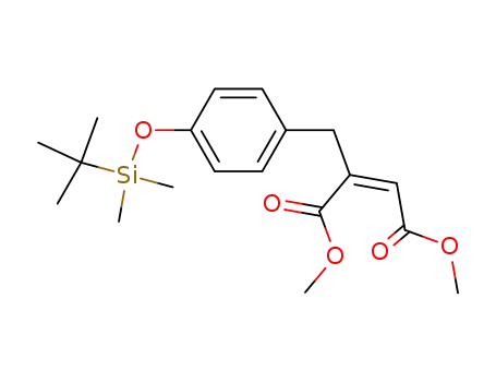 Molecular Structure of 240405-26-9 (dimethyl (Z)-(4-tert-butyldimethylsilyloxybenzyl)maleate)