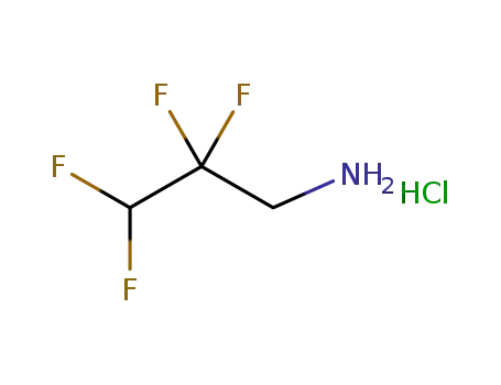 Molecular Structure of 663-65-0 (1-Propanamine, 2,2,3,3-tetrafluoro-, hydrochloride)