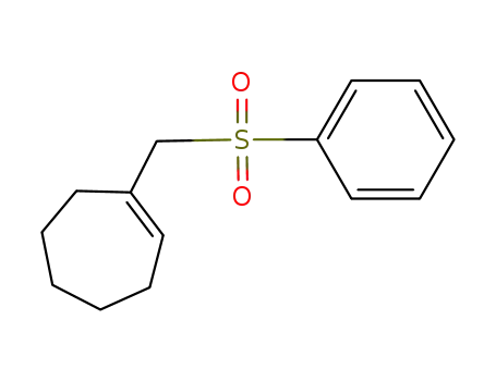 Molecular Structure of 96921-46-9 (1-benzenesulfonylmethylcycloheptene)