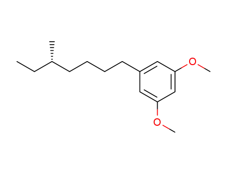Molecular Structure of 220169-90-4 ((S)-1-(3,5,-dimethoxyphenyl)-5-methylheptane)