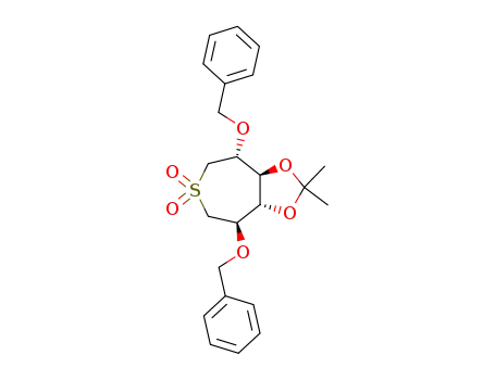 (-)-1,6-dideoxy-2,5-di-O-benzyl-3,4-O-isopropylidene-1,6-thio-L-iditol-S,S-dioxide