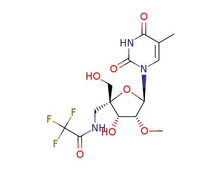 1-{5-deoxy-2-O-methyl-5-[(trifluoroacetyl)amino]-α-L-lyxofuranosyl}thymine