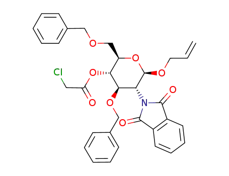 allyl 3,6-di-O-benzyl-4-O-chloroacetyl-2-deoxy-2-phthalimido-β-D-glucopyranoside