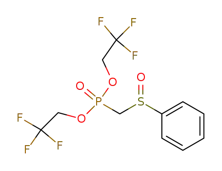 Benzenesulfinylmethyl-phosphonic acid bis-(2,2,2-trifluoro-ethyl) ester