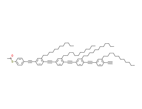 Thioacetic acid S-[4-(3-dodecyl-4-{3-dodecyl-4-[3-dodecyl-4-(3-dodecyl-4-ethynyl-phenylethynyl)-phenylethynyl]-phenylethynyl}-phenylethynyl)-phenyl] ester
