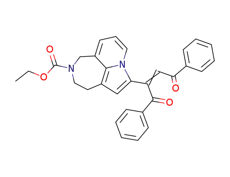 6-(1,2-dibenzoylvinyl)-2-ethoxycarbonyl-1,2,3,4-tetrahydroazepino<3,4,5-hi>indolizine