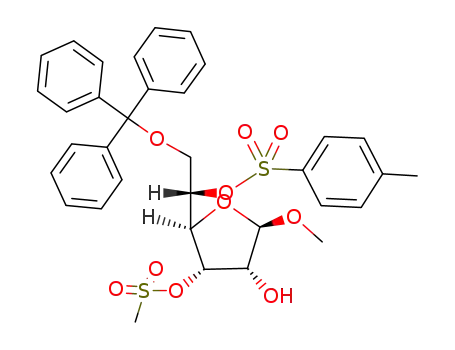 methyl 3-O-mesyl-5-O-tosyl-6-O-trityl-β-L-tallo-furanoside