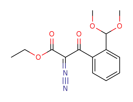 Ethyl 2-diazo-3-(2-(dimethoxymethyl)phenyl)-3-oxopropionate