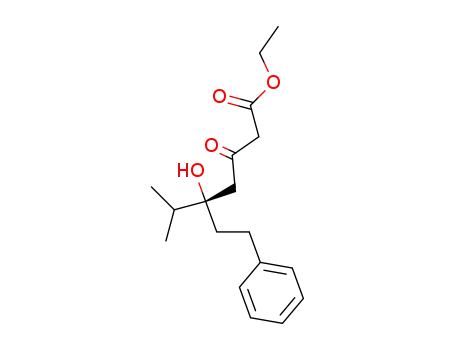 (S)-5-hydroxy-5-(2-phenethyl)-3-keto-6-methylheptanoic acid ethyl ester