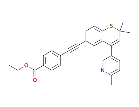 ethyl 4-<<4-(6-methyl-pyridin-3-yl)-2,2-dimethyl-(2H)-thiochromen-6-yl>ethynyl>-benzoate