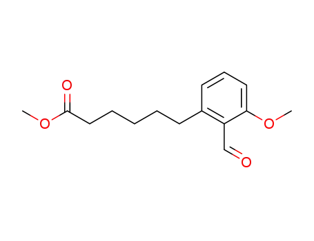 6-(2-Formyl-3-methoxy-phenyl)-hexanoic acid methyl ester