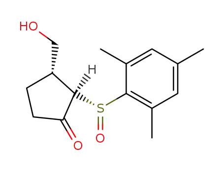 (2R,3R,R<sub>S</sub>)-3-(hydroxymethyl)-2-[(2,4,6-trimethylphenyl)sulfinyl]-1-cyclopentanone