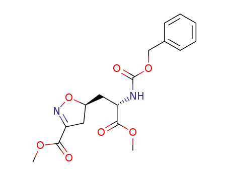 methyl (2S,5'S)-2-(N-(benzyloxycarbonyl)amino)-3-(3-(methoxycarbonyl)-2-isoxazolidin-5-yl)propanoate