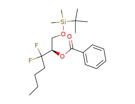 (2R)-2-benzoyloxy-1-tert-butyldimethylsilyloxy-3,3-difluoro2-hydroxyheptane