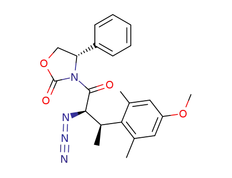 3(2R,3R),4(S) 3-<2-azido-3-(4'-methoxy-2',6'-dimethylphenyl)-1-oxobutyl>-4-phenyl-2-oxazolidinone