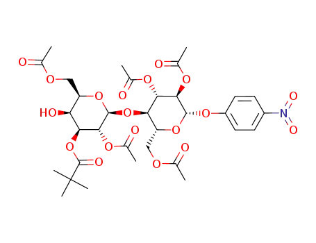p-nitrophenyl 2,3,6,2',6'-penta-O-acetyl-3'-O-pivaloyl-β-lactoside