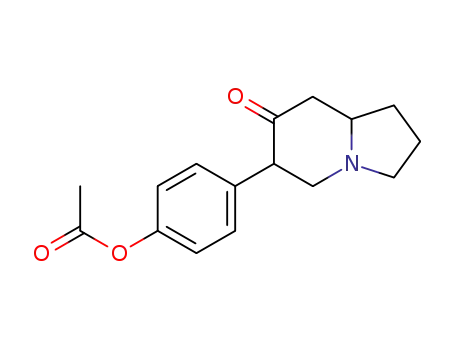 7(1H)-Indolizinone, 6-[4-(acetyloxy)phenyl]hexahydro-