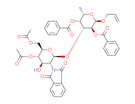 allyl (4,6-di-O-acetyl-2-deoxy-2-phthalimido-β-D-glucopyranosyl)-(1->3)-2,4-di-O-benzoyl-α-L-fucopyranoside