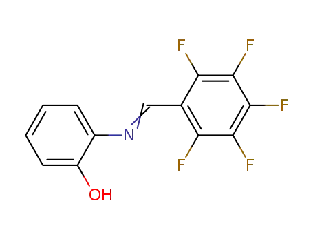 Molecular Structure of 106000-38-8 (Phenol, 2-[[(pentafluorophenyl)methylene]amino]-)