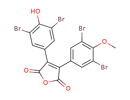 3-(3,5-dibromo-4-hydroxyphenyl)-4-(3,5-dibromo-4-methoxyphenyl)-2,5-dihydrofuran-2,5-dione