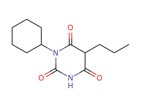 Molecular Structure of 890-04-0 (1-Cyclohexyl-5-propyl-2,4,6(1H,3H,5H)-pyrimidinetrione)
