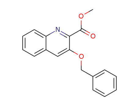 2-Quinolinecarboxylic acid, 3-(phenylmethoxy)-, methyl ester