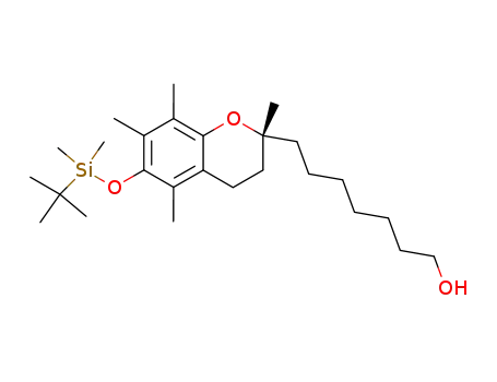 7-((2R)-6-{[tert-butyl(dimethyl)-silyl]-oxy}-2,5,7,8-tetramethyl-3,4-dihydro-2H-chromene-2-yl)-1-heptanol