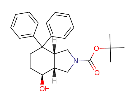 (3aR,7S,7aR)-7-Hydroxy-4,4-diphenyl-octahydro-isoindole-2-carboxylic acid tert-butyl ester
