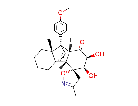 (2S,2'S,3R,4aS,4bS,8aS,9R,9aR)-9-(4-methoxyphenyl)-8a-methyl-dodecahydrospiro(1H-2,3-dihydroxy-4b,9-etheno-4H-fluorene-4,2'-4'-methyl-isoxazoline)-1-one
