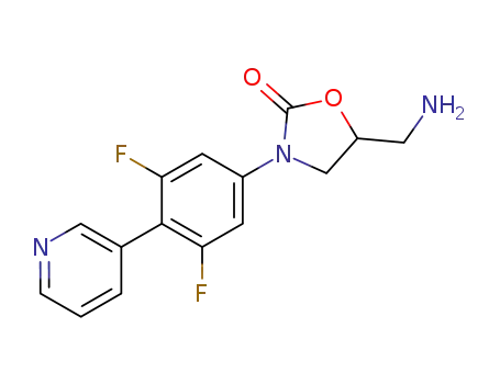 (+/-)-5-(Aminomethyl)-3-[4-(3-pyridyl)-3,5-difluorophenyl]-2-oxazolidinone
