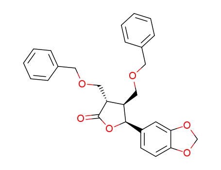 (3S,4S,5S)-5-Benzo[1,3]dioxol-5-yl-3,4-bis-benzyloxymethyl-dihydro-furan-2-one