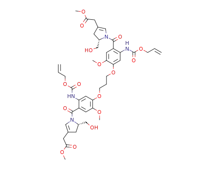 1,1'-[[(propane-1,3-diyl)dioxy]bis[2-amino-N-allyloxycarbonyl-5-methoxy-1,4-phenylene]-carbonyl]-bis[(2S)-2-hydroxymethyl-4-methoxycarbonylmethyl-2,3-dihydropyrrole]
