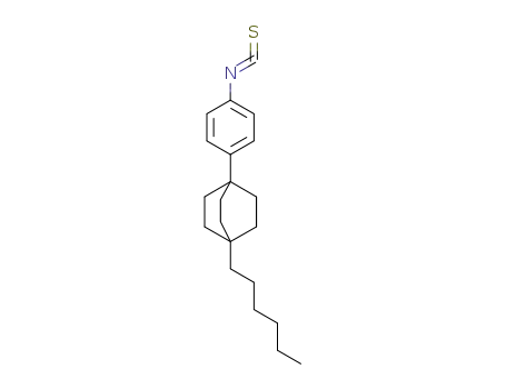 Molecular Structure of 121219-38-3 (1-HEXYL-4-(4-ISOTHIOCYANATOPHENYL)-BICYC LO(2.2.2)OCTANE, 98)