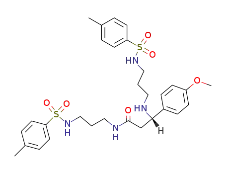 (-)-(S)-3-(4-methoxyphenyl)-N-{3-[(4-methylphenylsulfonyl)amino]propyl}-3-({3-[(4-methylphenylsulfonyl)amino]propyl}amino)propanamide