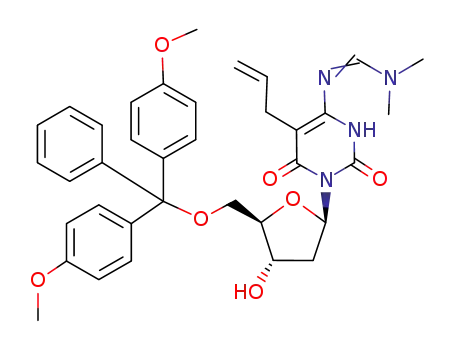 5-Allyl-2'-deoxy-5'-O-(4,4'-dimethoxytriphenylmethyl)-4-N-dimethylformamidine-6-oxocytidine