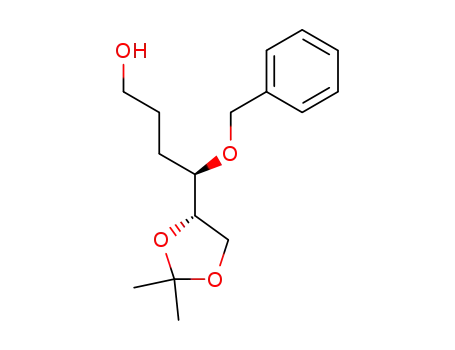 Molecular Structure of 452084-52-5 ((R)-4-Benzyloxy-4-((S)-2,2-dimethyl-[1,3]dioxolan-4-yl)-butan-1-ol)